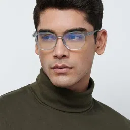 Lenskart Blu Grey Round Blue Light Protection Unisex Reading Glasses image 4