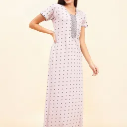 Sweet Dreams Rose Printed Cotton Night Dress image 4