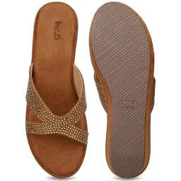 Inc.5 Women's Tan Casual Wedges image 4