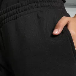 Puma Black Cotton Regular Fit Print Joggers image 4