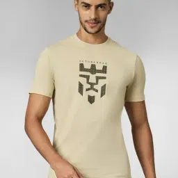 Louis Stitch Cream Cotton Regular Fit Printed T-Shirt-picture-25