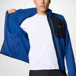 Columbia Mountain Blue Regular Fit Colour Block Jacket image 4