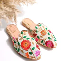 Shoetopia Kids Multicolor Mule Shoes-picture-23