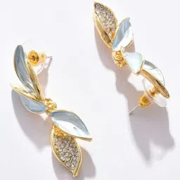 Sohi Gold Plated Designer Stud Earrings image 4