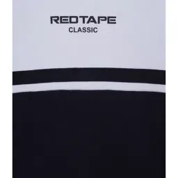 Red Tape Kids White Color Block Pattern Sweatshirt image 3