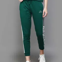 KAPPA Green Cotton Printed Sports Joggers-picture-33
