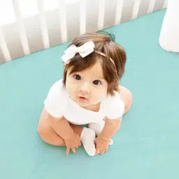 Bianca Smart Dry Light Green Microfibre King Baby Mattress Protector - Set of 1 image 3