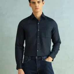 Arrow Blue Cotton Slim Fit Shirt-picture-29