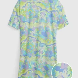 GAP Girls Blue Graphic Dress-picture-39