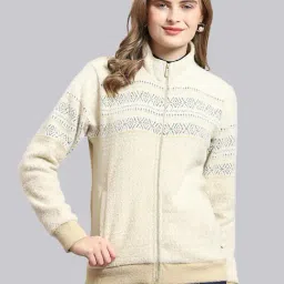 Monte Carlo Beige Cotton Printed Sweatshirt-image-2