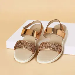 Pantaloons Junior Girls Gold Casual Wear Sandal-picture-38
