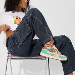 The Souled Store Deep Blue Loose Fit Cotton Jeans-picture-16