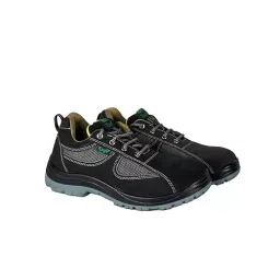K Safe Metallic Toe Safety Shoes PU Sole Low Ankle Black Premium Suede Leather Size UK10, ActivGuard Pro-picture-26