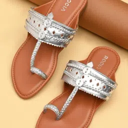 Rocia by Regal Women's Silver Toe Ring Sandals-picture-21