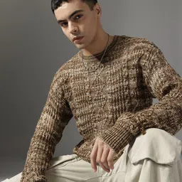 FCUK Cable Knit Pullover Sweaters-picture-37