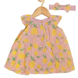 Creative Kid'S Girls Pink Regular Fit Printed Dress-image-82