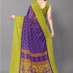 GHAN SALS Floral Printed Brasso Baluchari Saree image 2