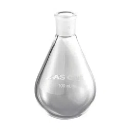 AS ONE Eggplant Shape Flask 50 ml Borosilicate glass-1, FG-0052440-picture-35