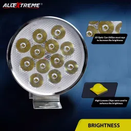 AllExtreme EX12FH2 12 LED Fog Light with Attached High Decibel Loud Sound Horn for Motorcycle and Cars (Random Colors, 2 PCS) image 4