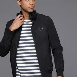 Allen Solly Geometric Printed Bomber Jacket-picture-13