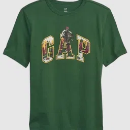 GAP Boys Brand Logo Printed Round Neck Cotton T-shirt-picture-47