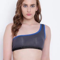 La Intimo Grey Beach Pop One Shoulder Bra-picture-5