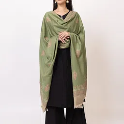 PYRO SPIRIT Women Ethnic Motifs Woven Design Acrylic Shawl-image-64