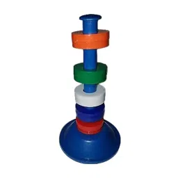 WKM 70 mm Dia x 132 mm Length Red and Blue Color Plastic Floating Magnet KT81 image 2