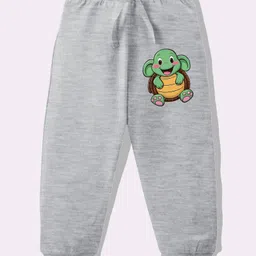 KAVEE Pure Cotton Knit Animal Printed Biowashed Lounge Pants - Grey-picture-36