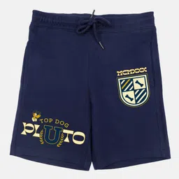 Wear Your Mind Cotton Knit Disney Featuring Pluto Printed Shorts - Navy Blue-picture-21