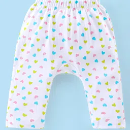 Babyhug Full Length Diaper Leggings Pack of 3 Unicorn Printed - Pink & Yellow image 3