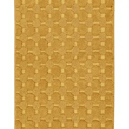 saral home Saralhome Yano Cotton Antiskid Mat & Runner 2pc set Gold. 45cm x 65cm, 45cm x 100cm image 3