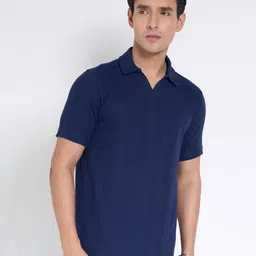 Peregrine by Pantaloons Men Polo Collar Pockets Slim Fit T-shirt-picture-39