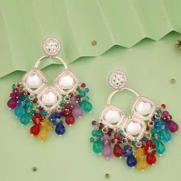 Anouk Diamond Shaped Jhumkas Earrings-picture-12