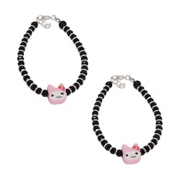 Sahiba Gems Silver-Plated Silver Artificial Stones Bracelet-picture-1