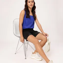 DressBerry Timeless Square Pleated Detail Sleeveless Top image 4