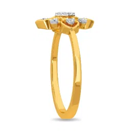 Kisna Diamond & Gold Jewellery Rebekah 14k (585) Diamond & Gold Ring For Women image 4