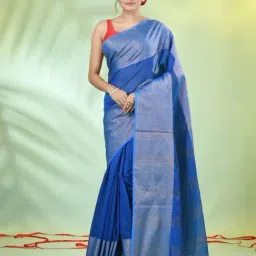 CHARUKRITI Blue Zari Saree-picture-25