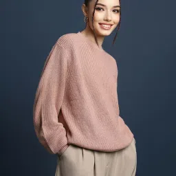 Forever 21 Peach Regular Fit Sweater image 4