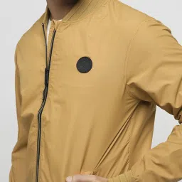 Produkt By Jack & Jones Beige Regular Fit Bomber Jacket image 4