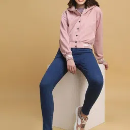 Forever 21 Pink Regular Fit Bomber Jacket image 4