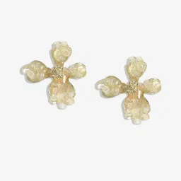 Sohi Statement Golden Stud Earrings for Women image 4
