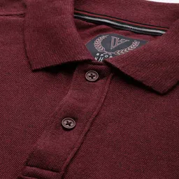 van heusen innerwear Van Heusen Pure Cotton Applique Polo Collar T-shirt image 2