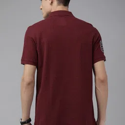 van heusen innerwear Van Heusen Pure Cotton Applique Polo Collar T-shirt image 4