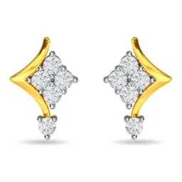 Kisna Diamond & Gold Jewellery 14k (585) Gold Marvey Earring-image-68