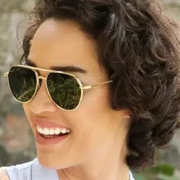 John Jacobs Jj Tints Green Aviator UV ProtectionUnisex Sunglasses image 4