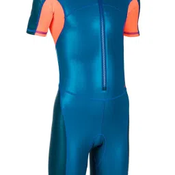 Nabaiji by Decathlon Kids Prussian Blue Full Body Swimsuits image 4