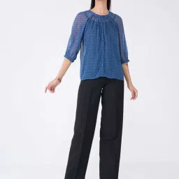 SALT Attire Blue Printed Top image 4