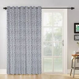 Hosta Homes Grey Polyester Door Blackout Curtain-picture-4