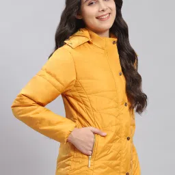 Monte Carlo Kids Mustard Solid Full Sleeves Jacket image 4
